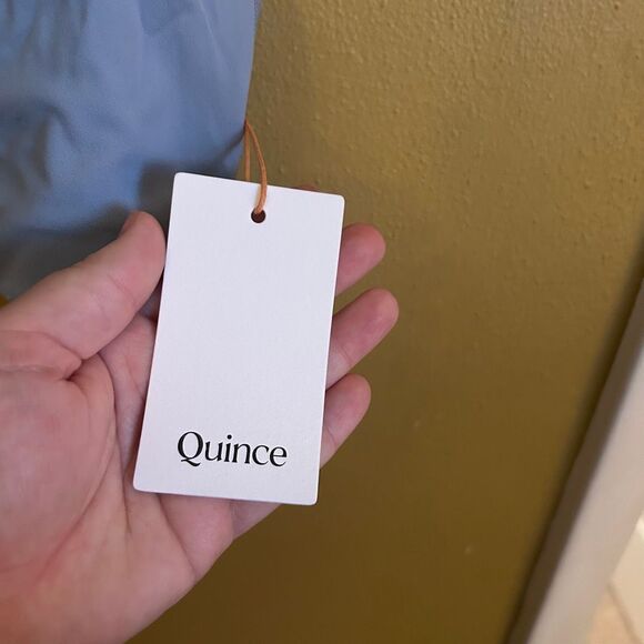 Quince Ultra-Form Scoop Neck Longline Bra Spa Blue M - Picture 7 of 9